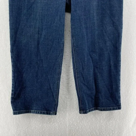 Charter Club Jeans Women's Sz 8P Blue Laura Fit Straight High-Rise Stretch Denim - Picture 7 of 11